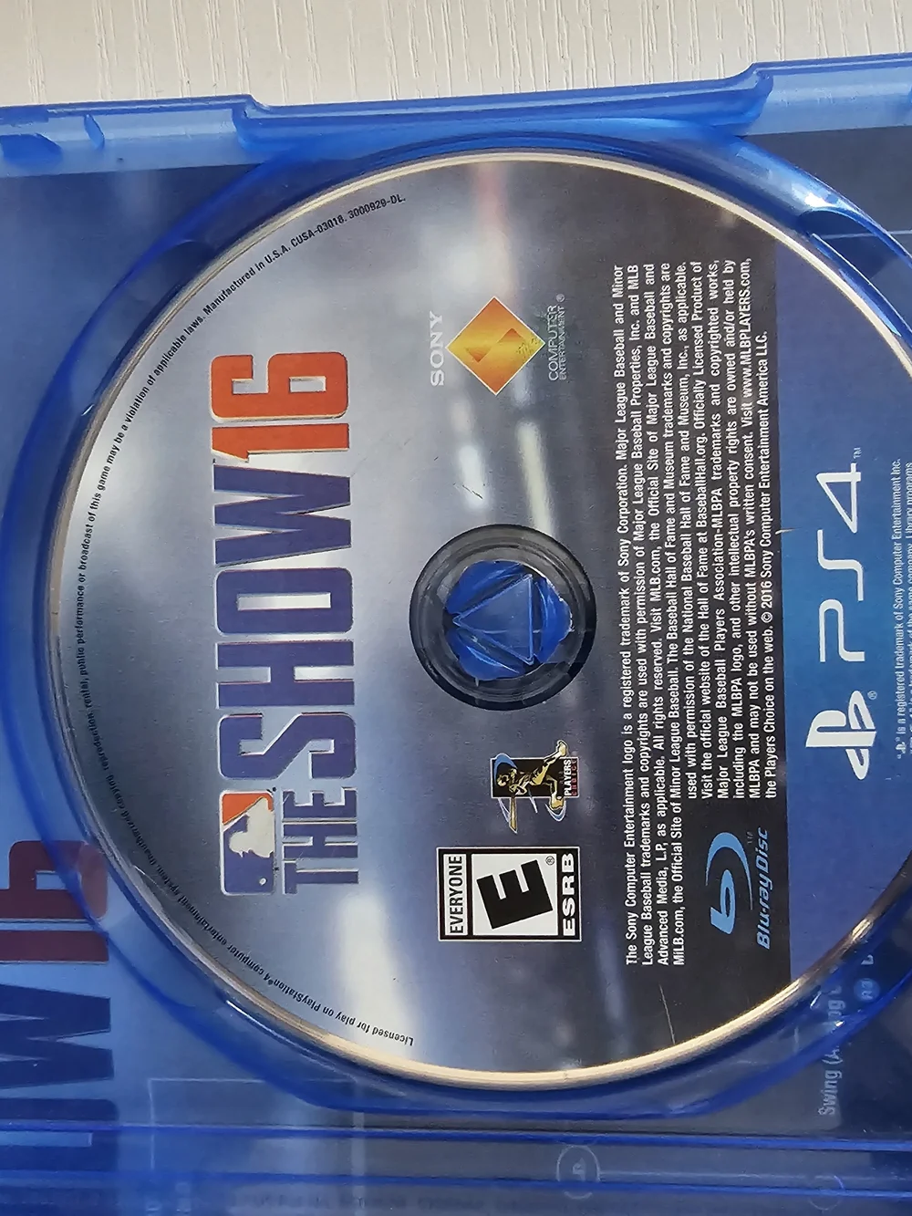MLB The Show 16 PS4 Video Game - Blue Cover